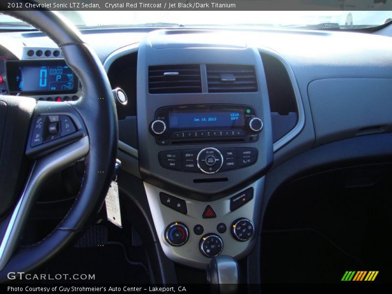 Crystal Red Tintcoat / Jet Black/Dark Titanium 2012 Chevrolet Sonic LTZ Sedan