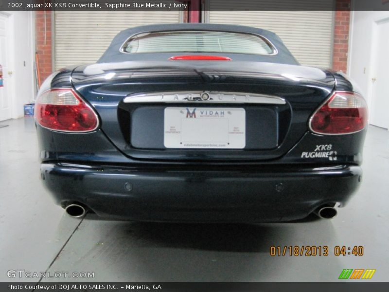 Sapphire Blue Metallic / Ivory 2002 Jaguar XK XK8 Convertible