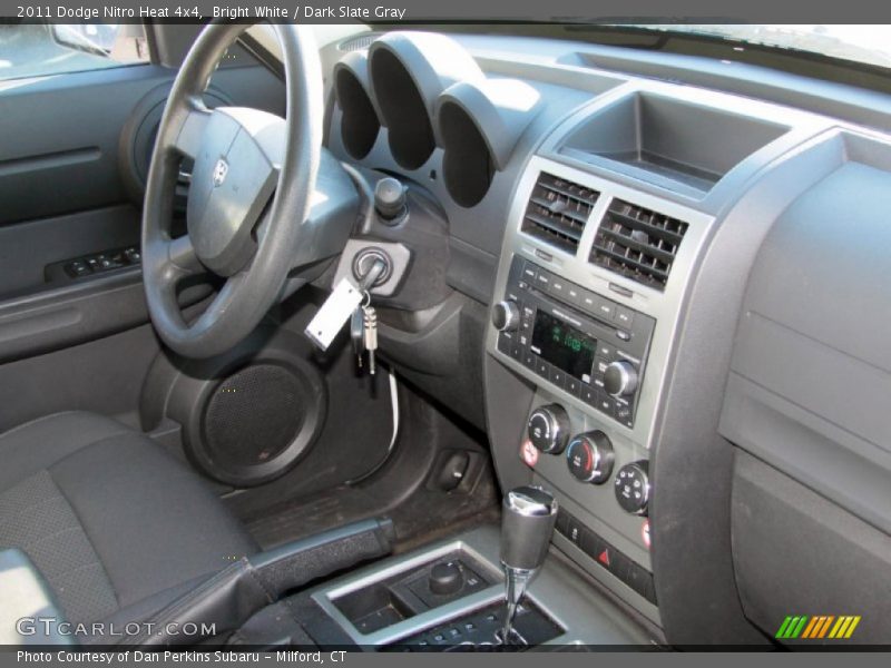 Bright White / Dark Slate Gray 2011 Dodge Nitro Heat 4x4