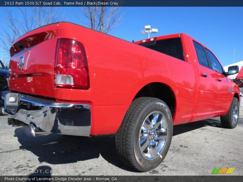 Flame Red / Black/Diesel Gray 2013 Ram 1500 SLT Quad Cab