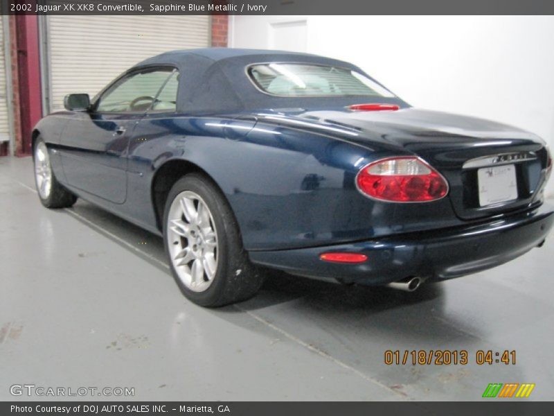 Sapphire Blue Metallic / Ivory 2002 Jaguar XK XK8 Convertible