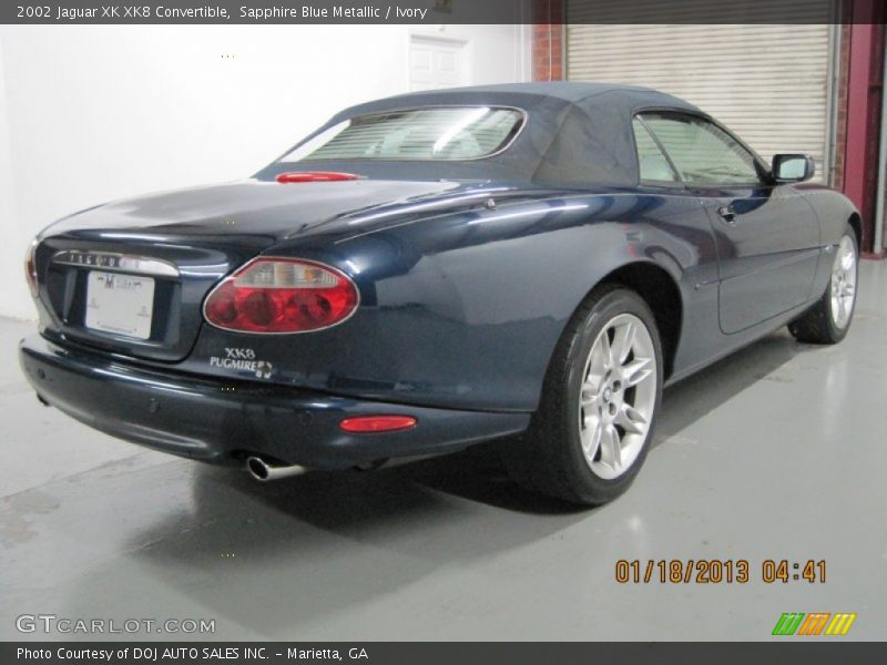 Sapphire Blue Metallic / Ivory 2002 Jaguar XK XK8 Convertible