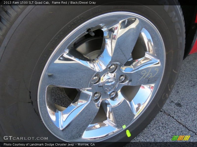 Flame Red / Black/Diesel Gray 2013 Ram 1500 SLT Quad Cab