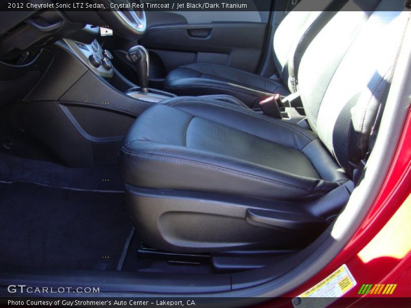 Crystal Red Tintcoat / Jet Black/Dark Titanium 2012 Chevrolet Sonic LTZ Sedan