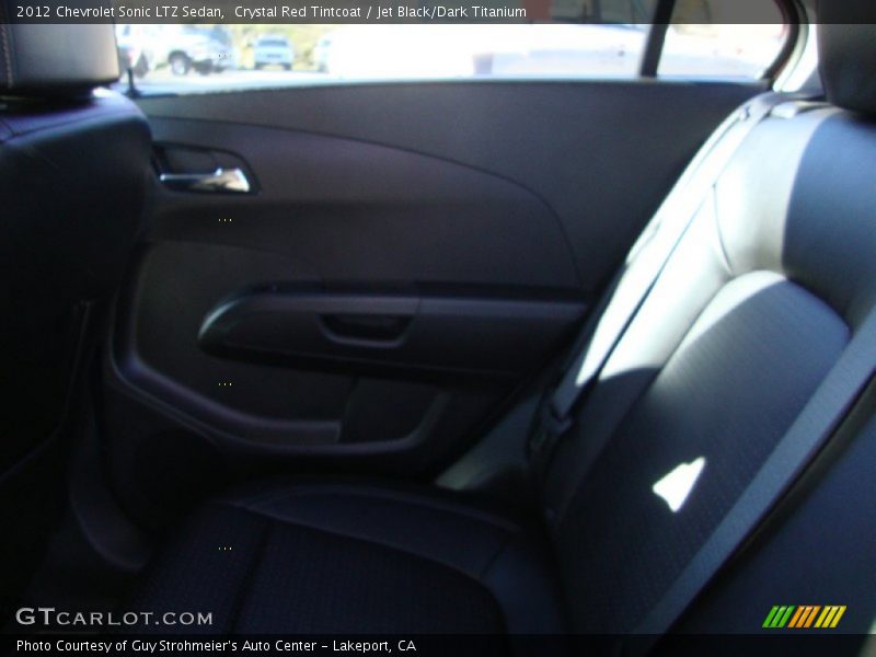 Crystal Red Tintcoat / Jet Black/Dark Titanium 2012 Chevrolet Sonic LTZ Sedan