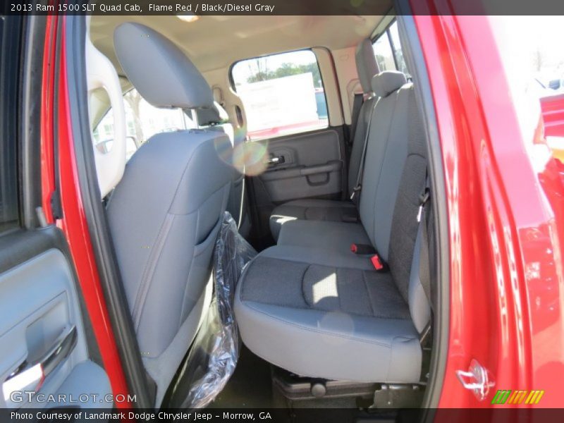 Flame Red / Black/Diesel Gray 2013 Ram 1500 SLT Quad Cab