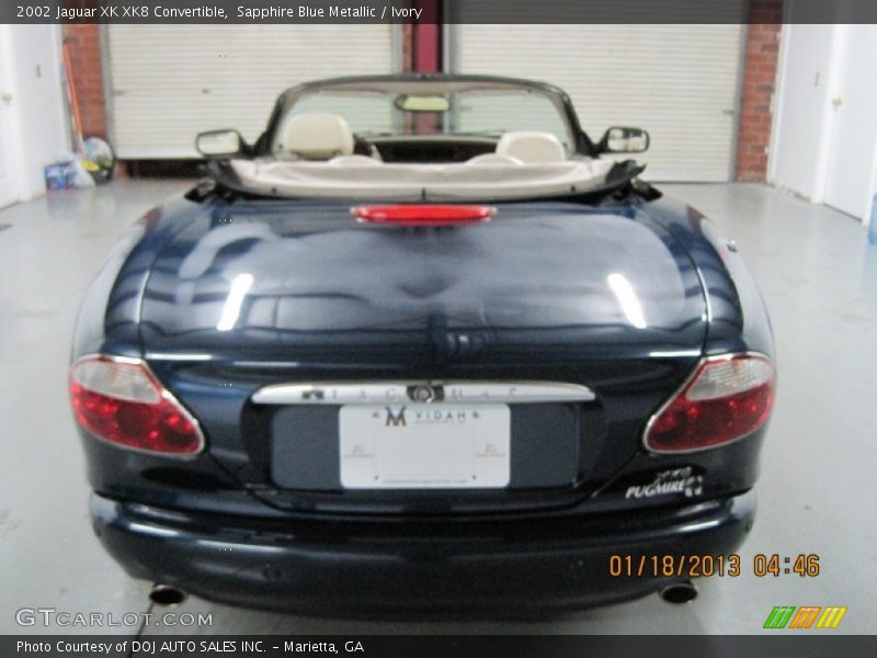 Sapphire Blue Metallic / Ivory 2002 Jaguar XK XK8 Convertible
