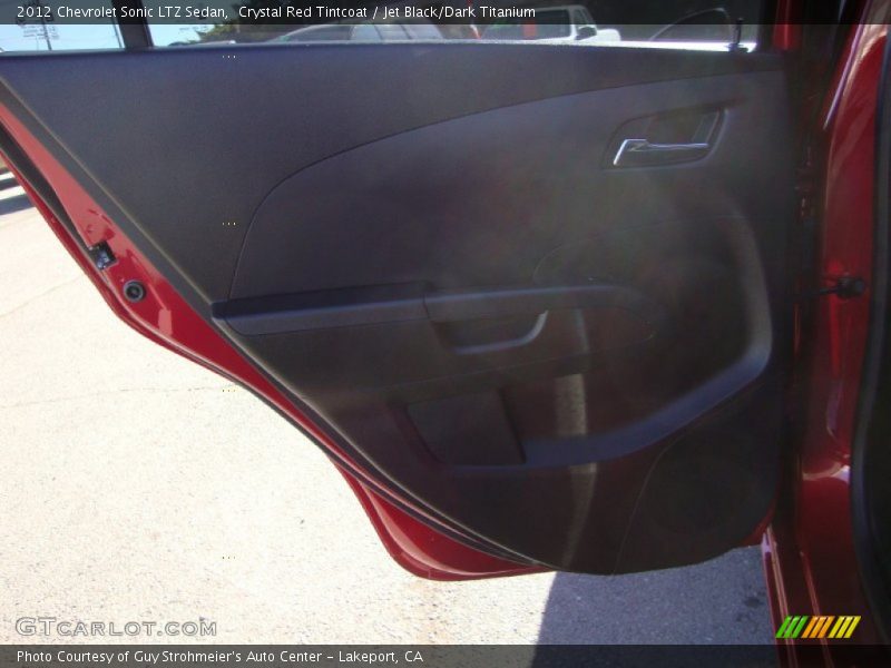 Crystal Red Tintcoat / Jet Black/Dark Titanium 2012 Chevrolet Sonic LTZ Sedan