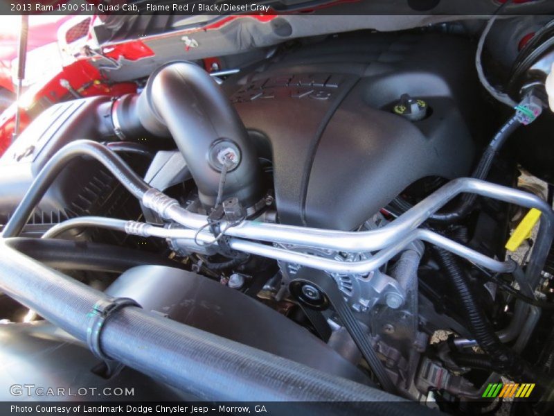 Flame Red / Black/Diesel Gray 2013 Ram 1500 SLT Quad Cab
