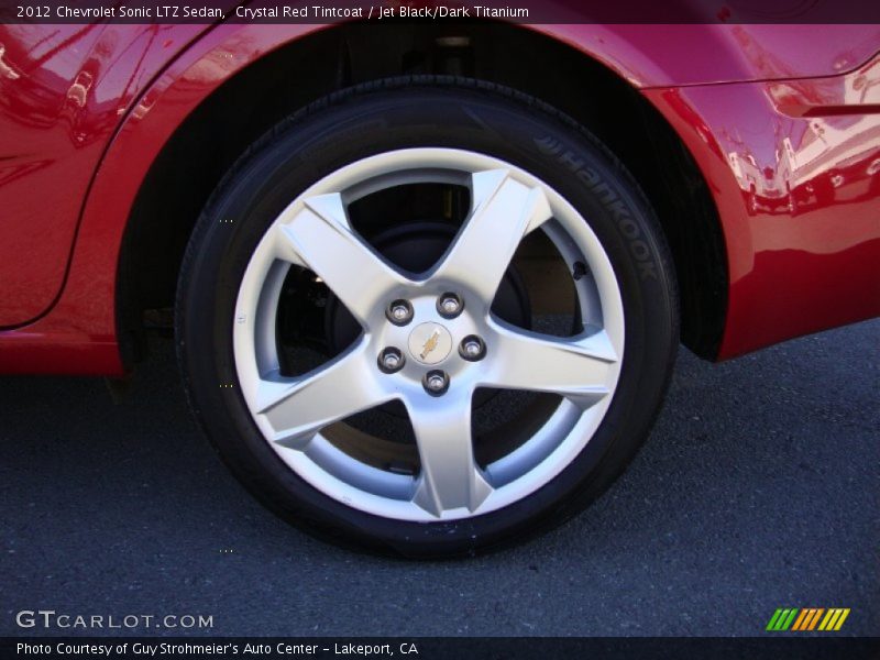 Crystal Red Tintcoat / Jet Black/Dark Titanium 2012 Chevrolet Sonic LTZ Sedan