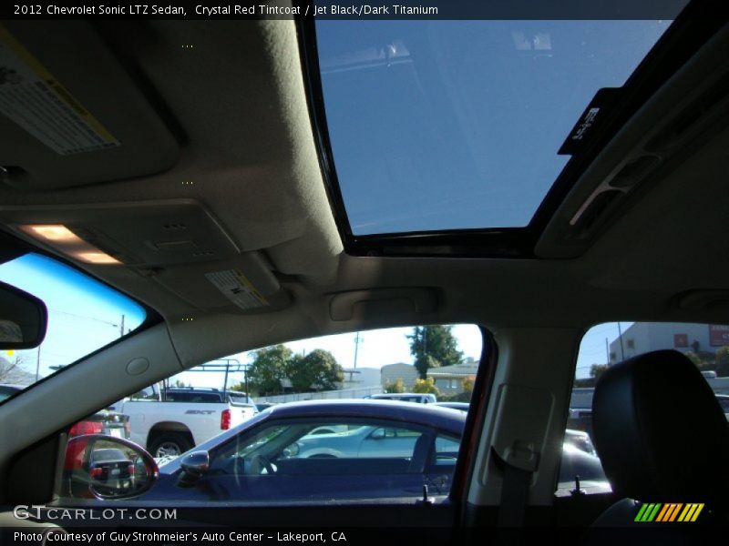 Crystal Red Tintcoat / Jet Black/Dark Titanium 2012 Chevrolet Sonic LTZ Sedan