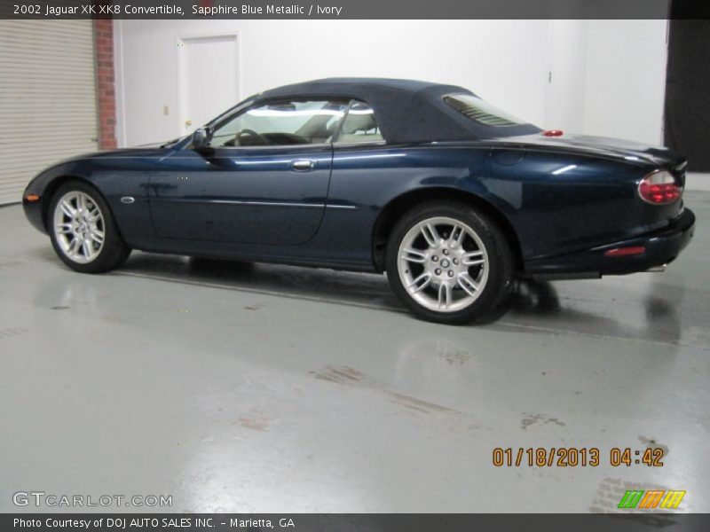 Sapphire Blue Metallic / Ivory 2002 Jaguar XK XK8 Convertible