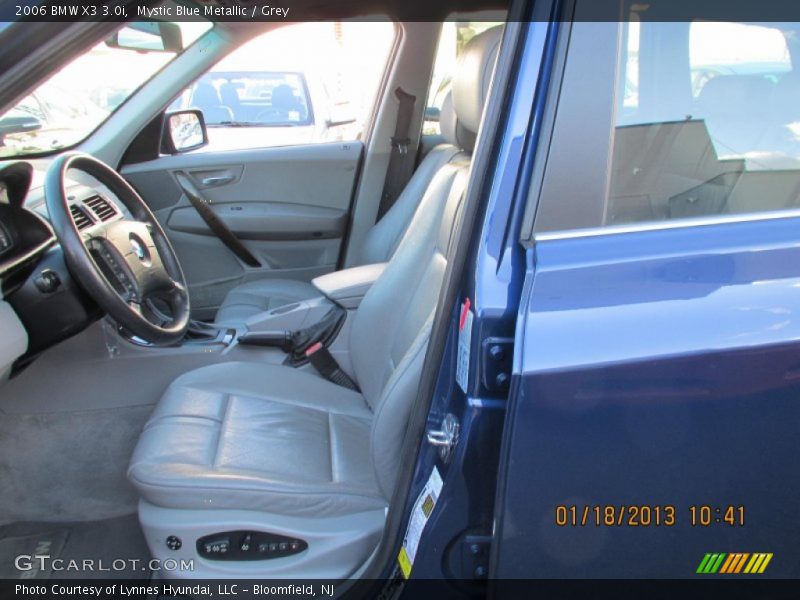 Mystic Blue Metallic / Grey 2006 BMW X3 3.0i