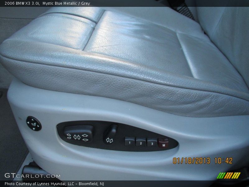 Mystic Blue Metallic / Grey 2006 BMW X3 3.0i