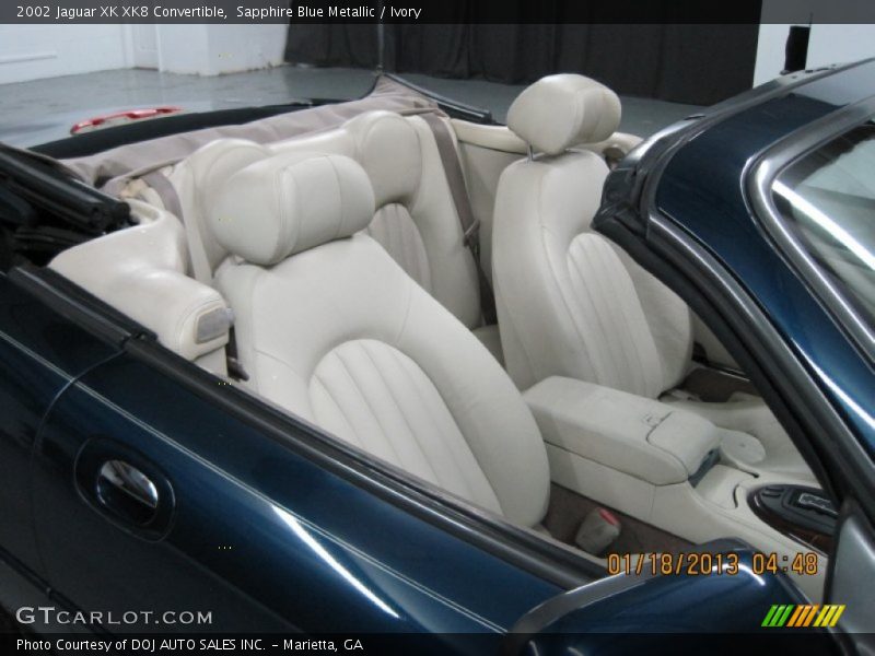 Sapphire Blue Metallic / Ivory 2002 Jaguar XK XK8 Convertible