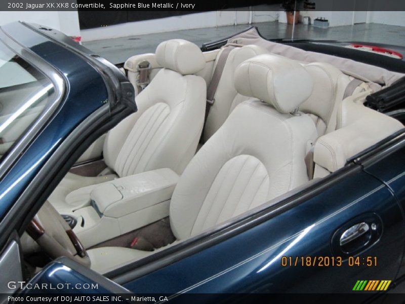 Sapphire Blue Metallic / Ivory 2002 Jaguar XK XK8 Convertible
