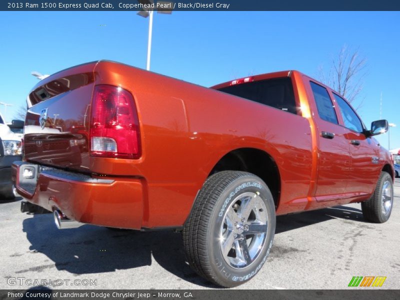 Copperhead Pearl / Black/Diesel Gray 2013 Ram 1500 Express Quad Cab