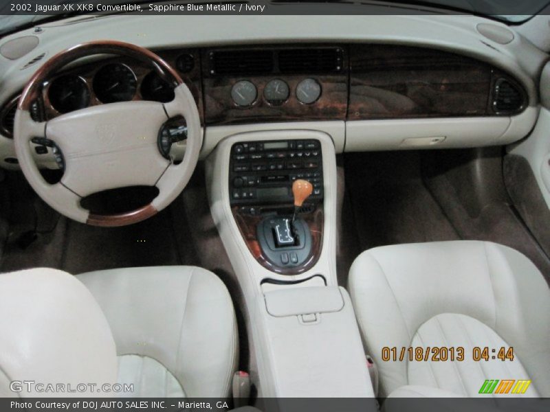 Sapphire Blue Metallic / Ivory 2002 Jaguar XK XK8 Convertible