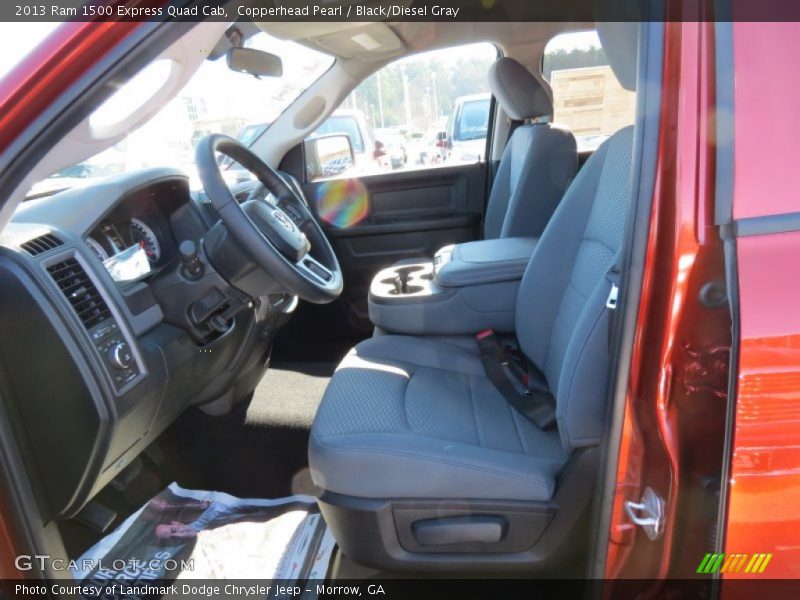  2013 1500 Express Quad Cab Black/Diesel Gray Interior