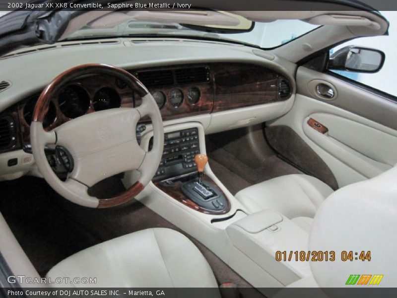 Sapphire Blue Metallic / Ivory 2002 Jaguar XK XK8 Convertible