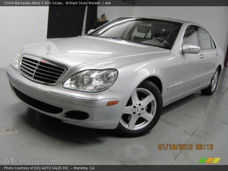 Brilliant Silver Metallic / Ash 2004 Mercedes-Benz S 430 Sedan