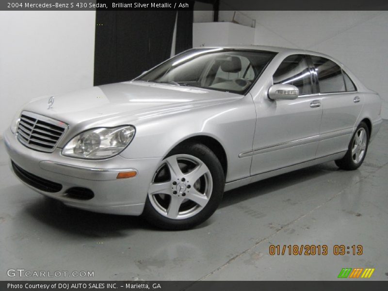 Brilliant Silver Metallic / Ash 2004 Mercedes-Benz S 430 Sedan