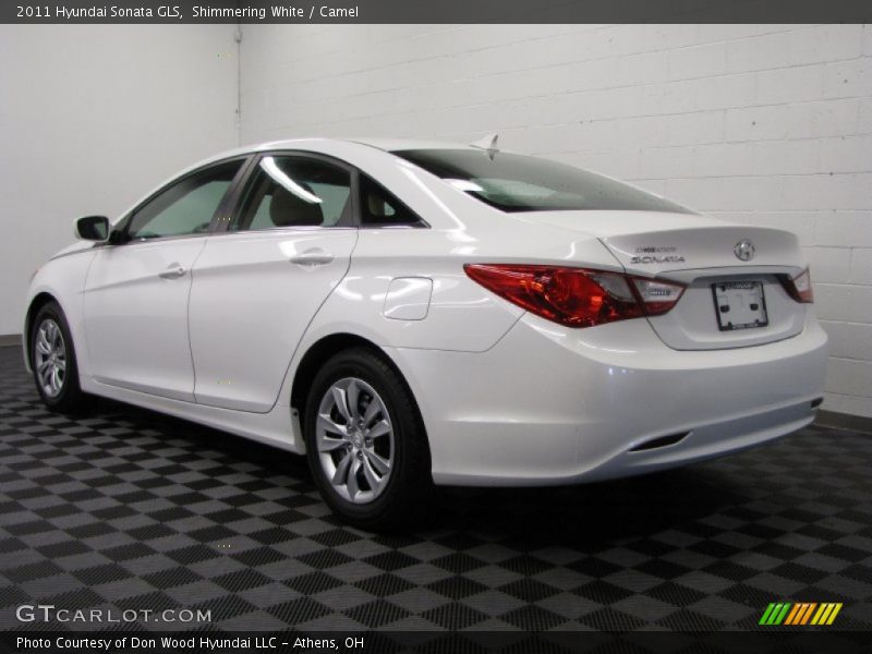 Shimmering White / Camel 2011 Hyundai Sonata GLS