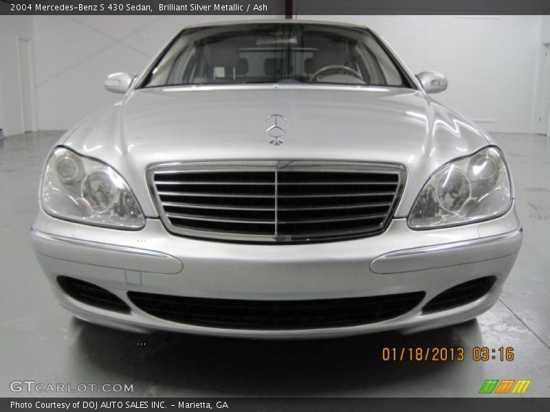 Brilliant Silver Metallic / Ash 2004 Mercedes-Benz S 430 Sedan