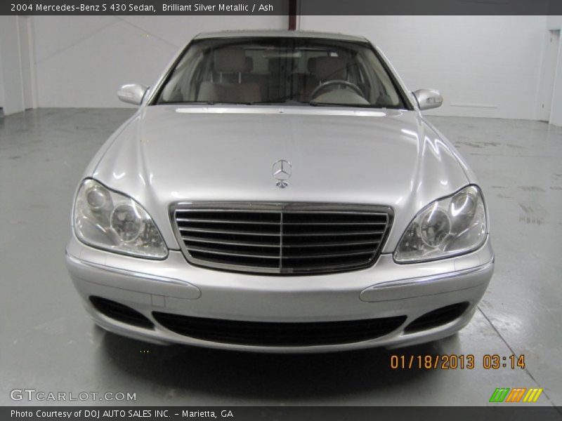 Brilliant Silver Metallic / Ash 2004 Mercedes-Benz S 430 Sedan