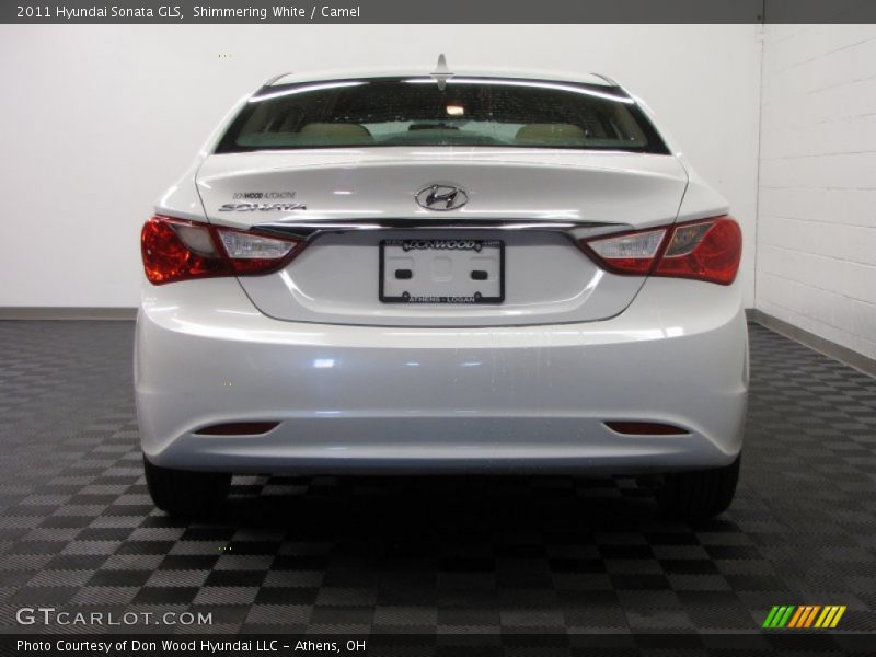 Shimmering White / Camel 2011 Hyundai Sonata GLS