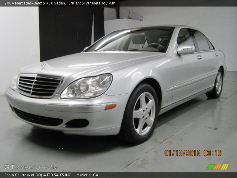 Brilliant Silver Metallic / Ash 2004 Mercedes-Benz S 430 Sedan