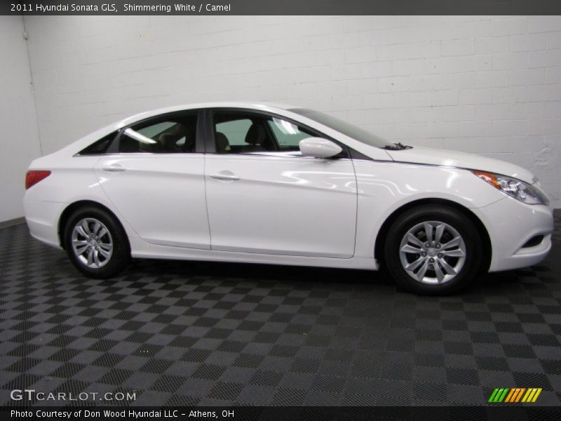Shimmering White / Camel 2011 Hyundai Sonata GLS