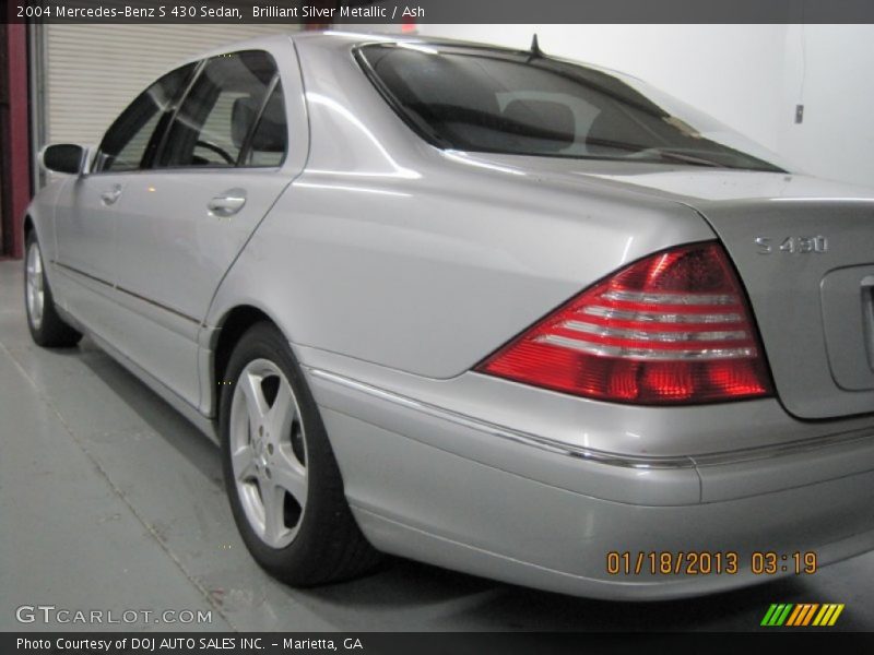 Brilliant Silver Metallic / Ash 2004 Mercedes-Benz S 430 Sedan
