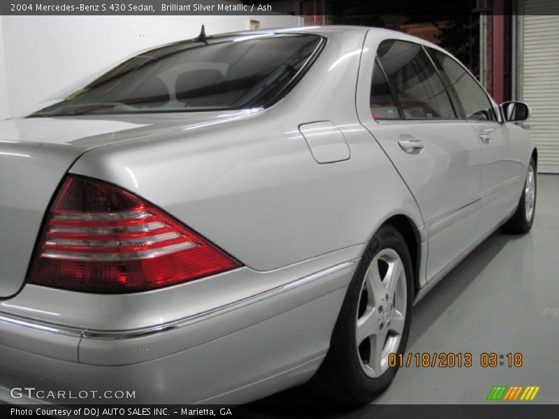 Brilliant Silver Metallic / Ash 2004 Mercedes-Benz S 430 Sedan