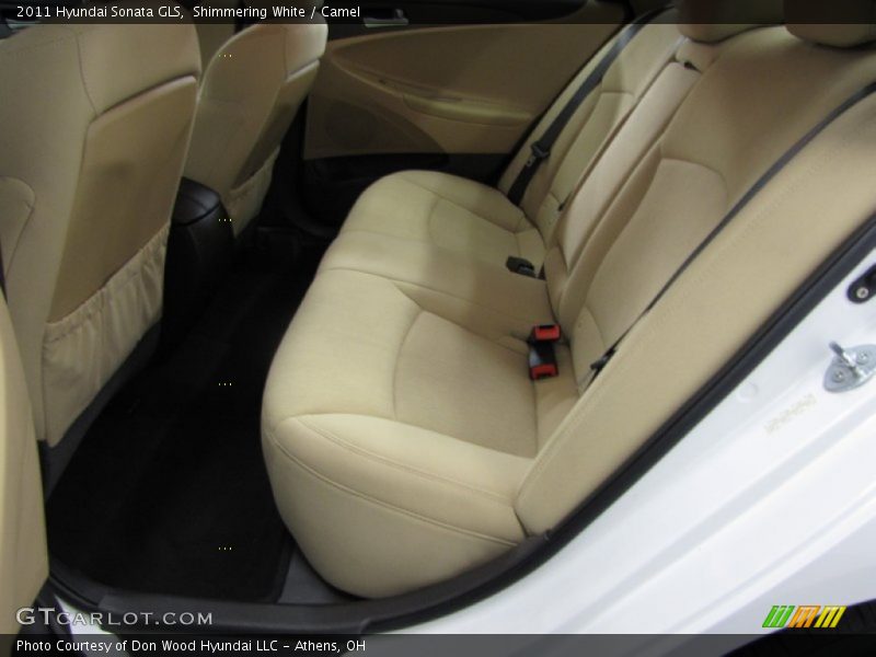 Shimmering White / Camel 2011 Hyundai Sonata GLS