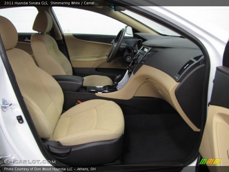 Shimmering White / Camel 2011 Hyundai Sonata GLS