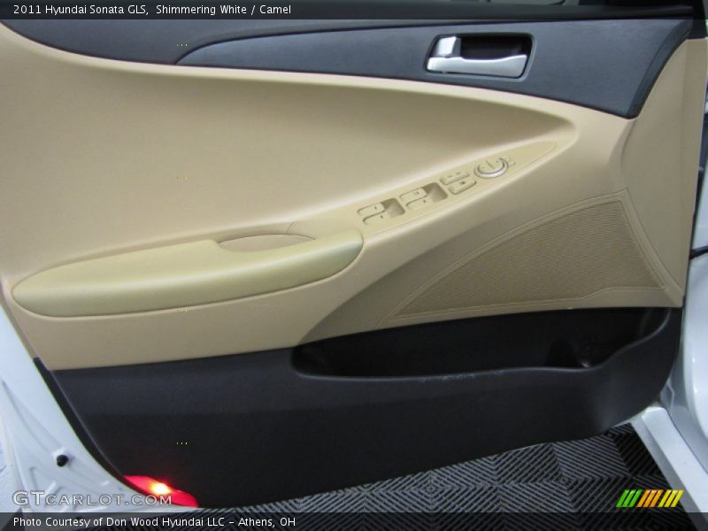 Shimmering White / Camel 2011 Hyundai Sonata GLS