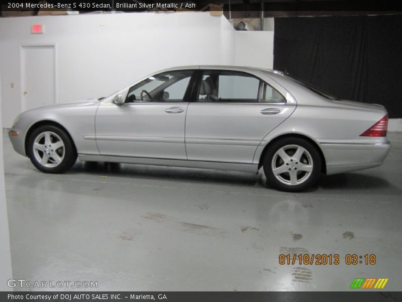 Brilliant Silver Metallic / Ash 2004 Mercedes-Benz S 430 Sedan