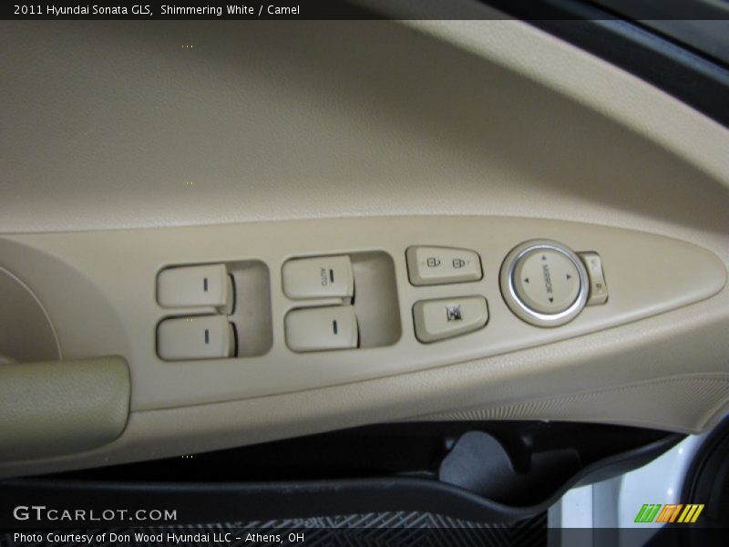 Shimmering White / Camel 2011 Hyundai Sonata GLS