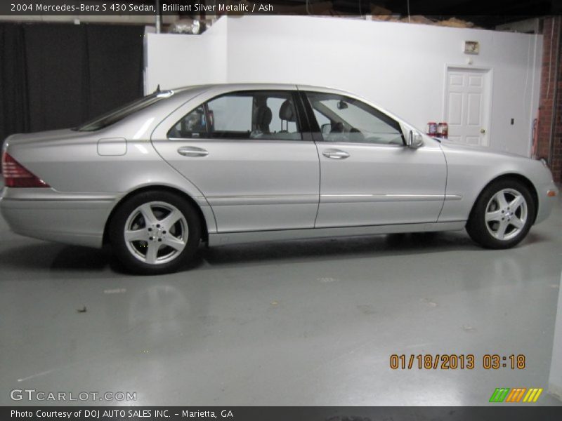 Brilliant Silver Metallic / Ash 2004 Mercedes-Benz S 430 Sedan