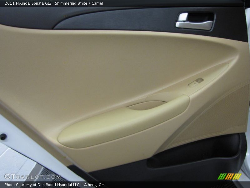 Shimmering White / Camel 2011 Hyundai Sonata GLS