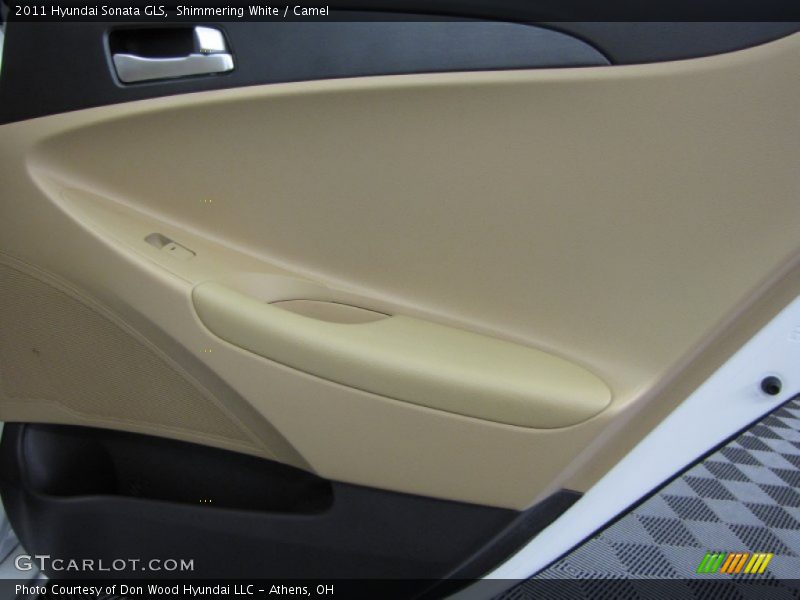 Shimmering White / Camel 2011 Hyundai Sonata GLS