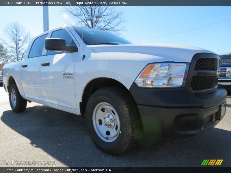 Bright White / Black/Diesel Gray 2013 Ram 1500 Tradesman Crew Cab