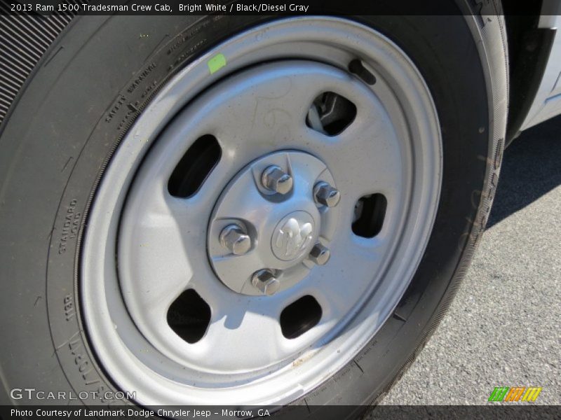 Bright White / Black/Diesel Gray 2013 Ram 1500 Tradesman Crew Cab