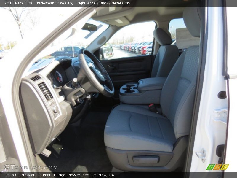 Bright White / Black/Diesel Gray 2013 Ram 1500 Tradesman Crew Cab