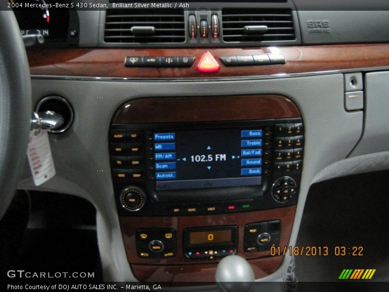 Brilliant Silver Metallic / Ash 2004 Mercedes-Benz S 430 Sedan