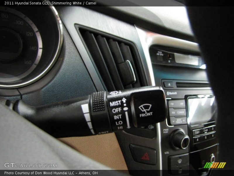 Shimmering White / Camel 2011 Hyundai Sonata GLS