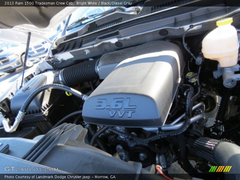 Bright White / Black/Diesel Gray 2013 Ram 1500 Tradesman Crew Cab