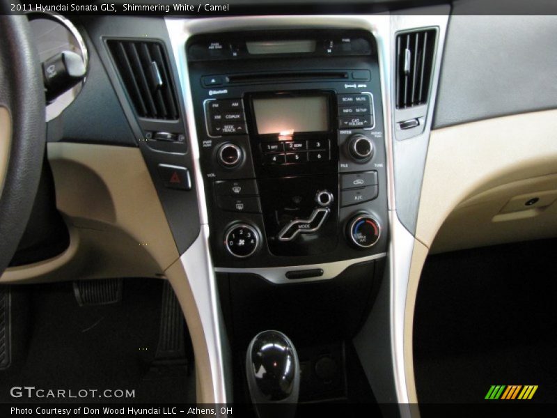 Shimmering White / Camel 2011 Hyundai Sonata GLS