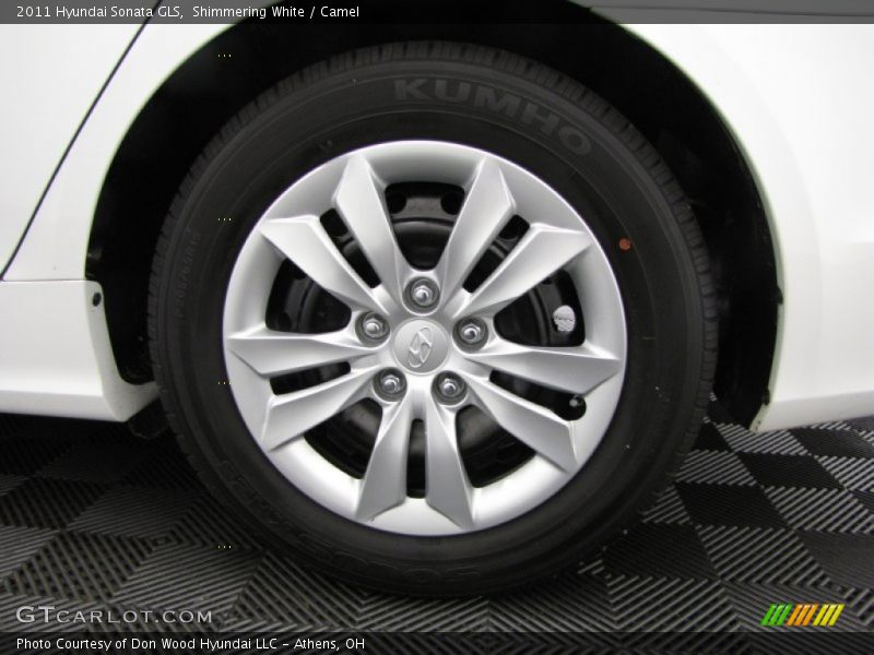 Shimmering White / Camel 2011 Hyundai Sonata GLS